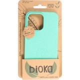 iPhone 14 Pro Max Case Hülle - Bioka Biologisch Abbaubar Eco-Friendly Kompostierbar - Seele der Schildkröte - Türkis