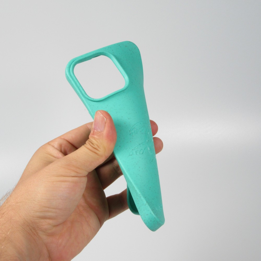 iPhone 14 Pro Max Case Hülle - Bioka Biologisch Abbaubar Eco-Friendly Kompostierbar - Seele der Schildkröte - Türkis