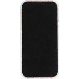 iPhone 14 Pro Max Case Hülle - Silikon neu zusammengesetzt mit mehrfarbigen Punkten Sensation Dots - Transparent