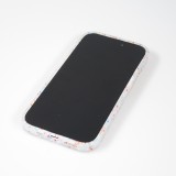 iPhone 14 Pro Max Case Hülle - Silikon neu zusammengesetzt mit mehrfarbigen Punkten Sensation Dots - Transparent