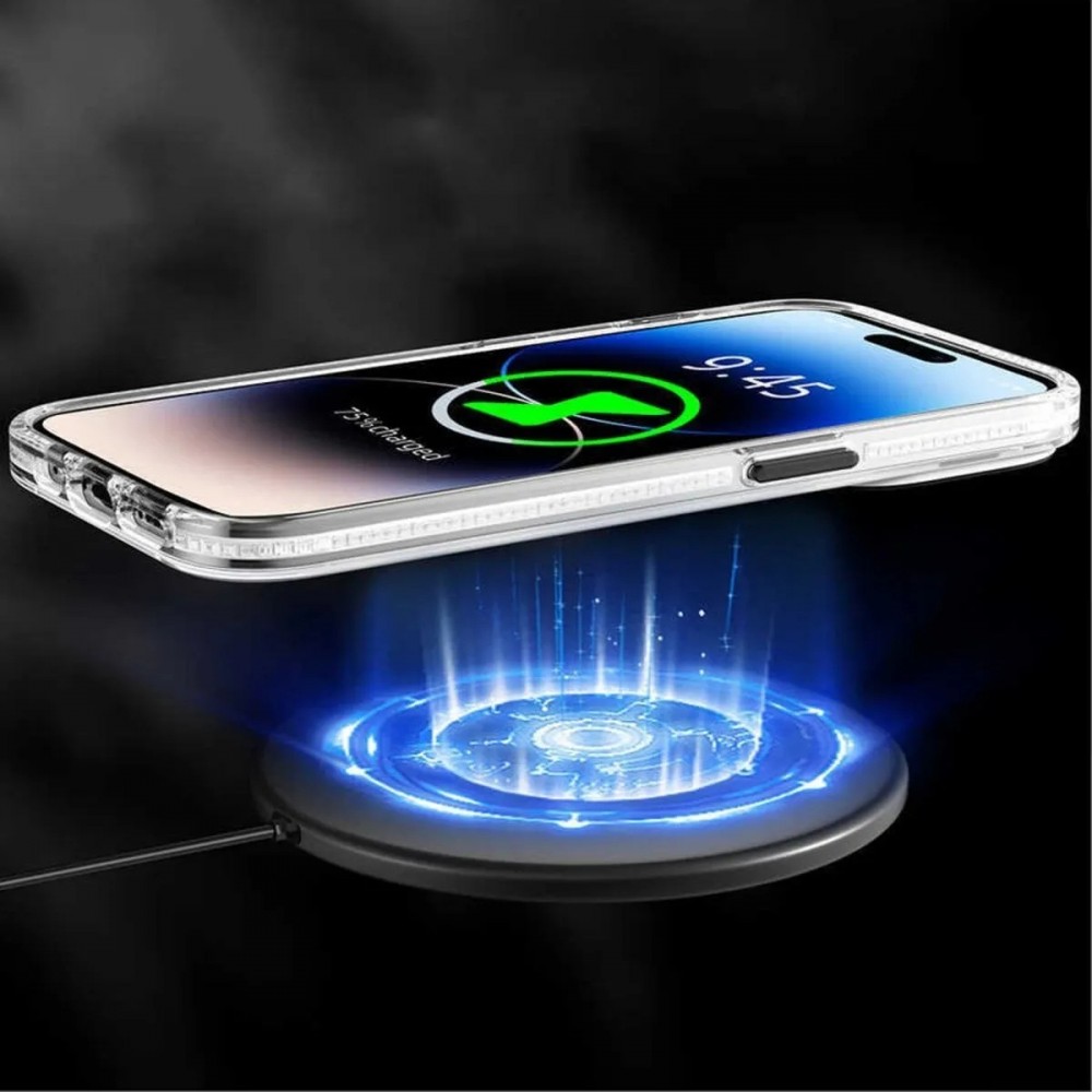 iPhone 14 Pro Max Case Hülle - Youngkit Ink Series semi-transparent MagSafe - Weiss