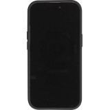 Coque iPhone 14 Pro Max - Silicone mat soft touch avec lignes en relief  - Noir