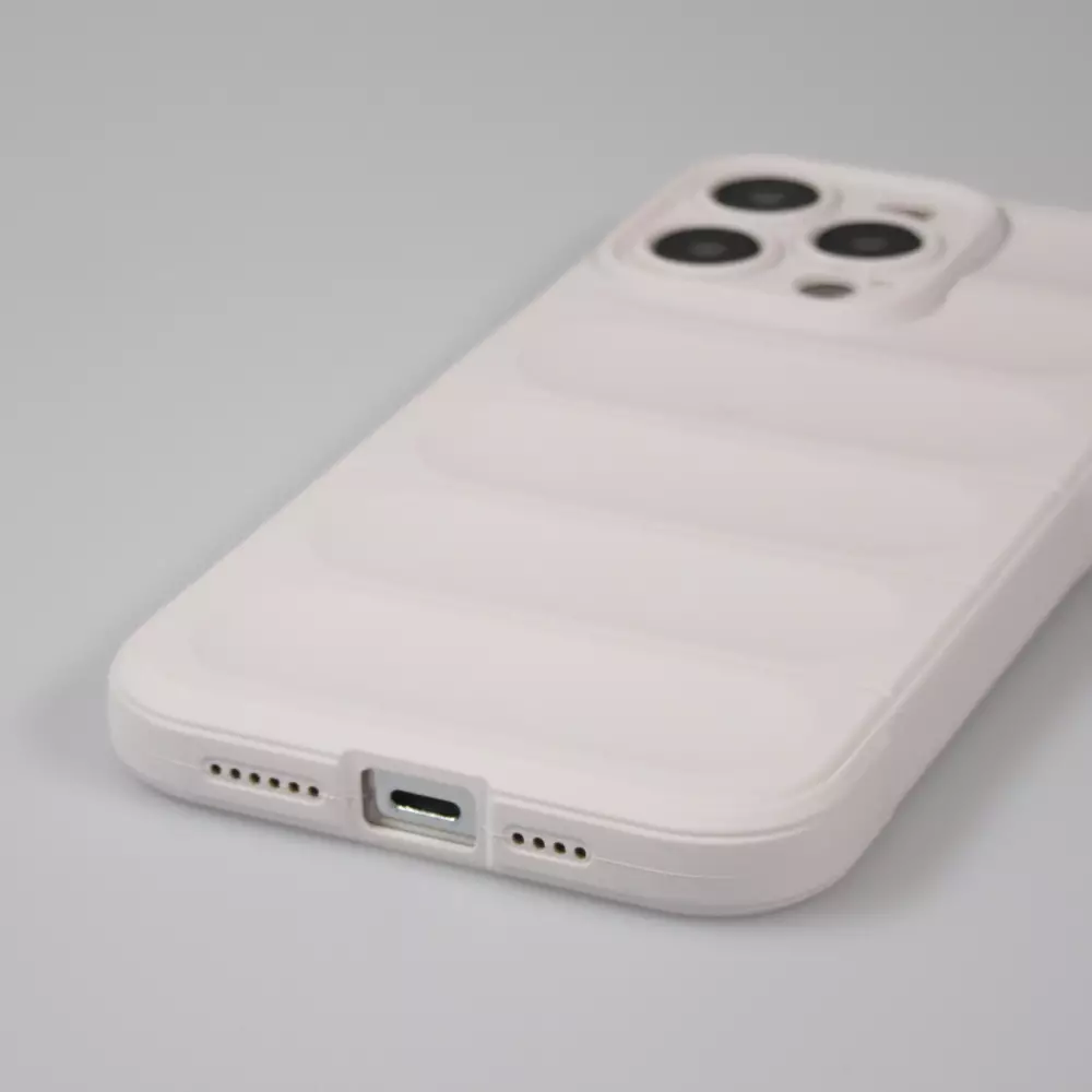 Coque iPhone 14 Pro Max - Silicone renforcé avec double couche de protection - Blanc