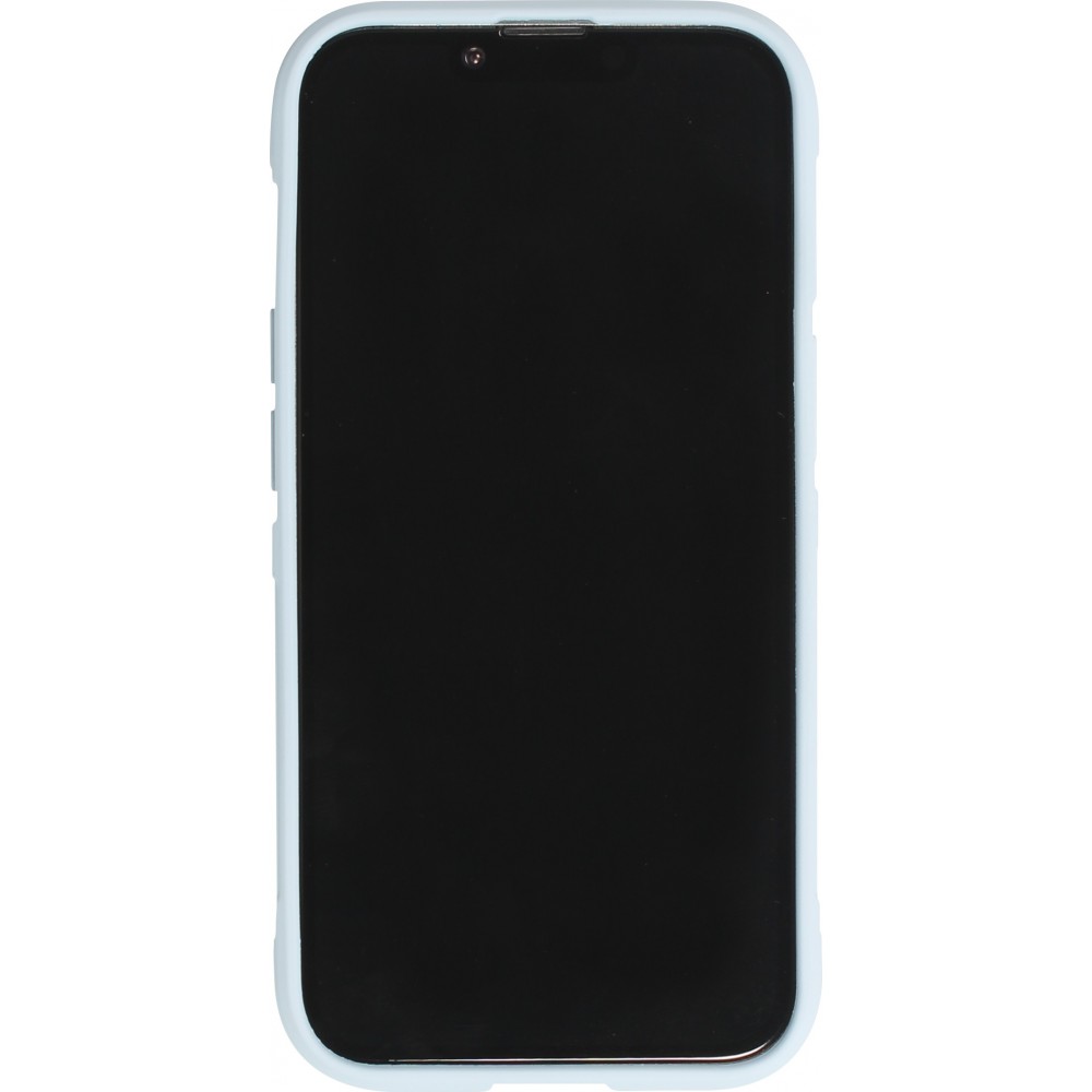 Coque iPhone 14 Pro Max - Silicone renforcé avec double couche de protection - Bleu clair