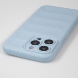 Coque iPhone 14 Pro Max - Silicone renforcé avec double couche de protection - Bleu clair