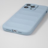 Coque iPhone 14 Pro Max - Silicone renforcé avec double couche de protection - Bleu clair