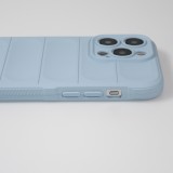 Coque iPhone 14 Pro Max - Silicone renforcé avec double couche de protection - Bleu clair