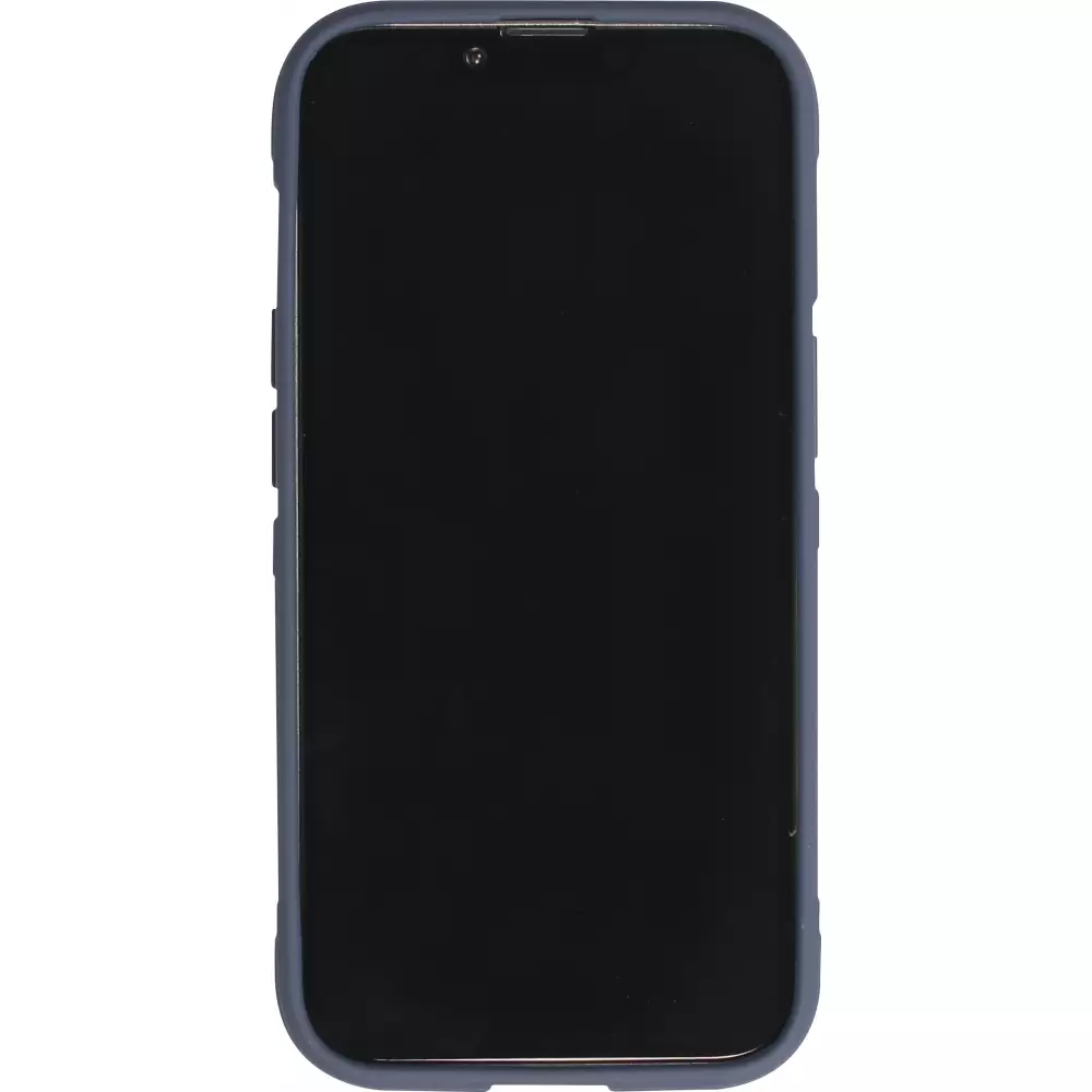 Coque iPhone 14 Pro Max - Silicone renforcé avec double couche de protection - Bleu foncé