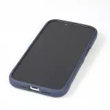 Coque iPhone 14 Pro Max - Silicone renforcé avec double couche de protection - Bleu foncé