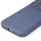 Coque iPhone 14 Pro Max - Silicone renforcé avec double couche de protection - Bleu foncé