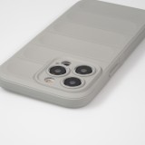 iPhone 14 Pro Case Hülle - Robustes Silikon mit Doppelter Schutzschicht - Hellgrau