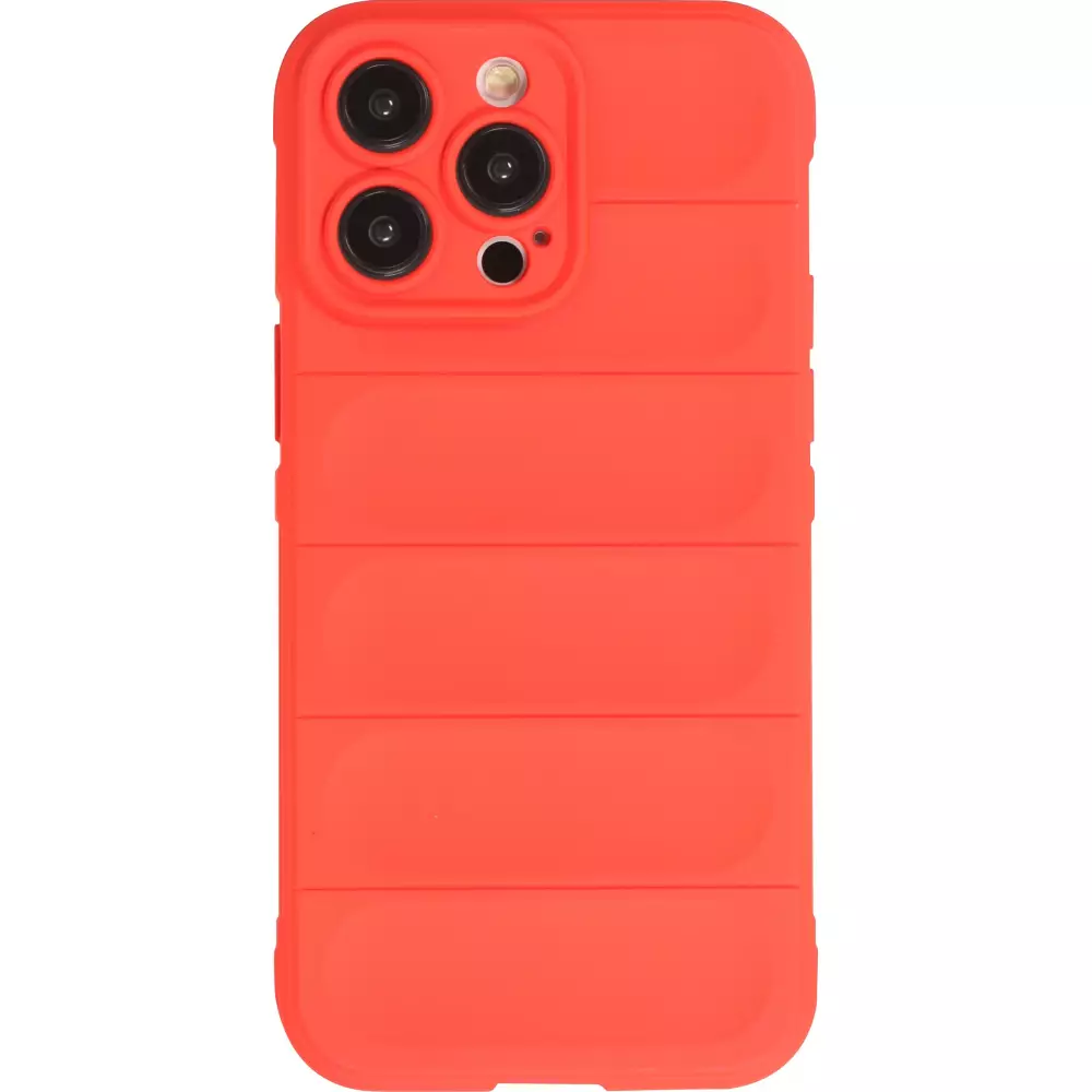 Coque iPhone 14 Pro Max - Silicone renforcé avec double couche de protection - Rouge