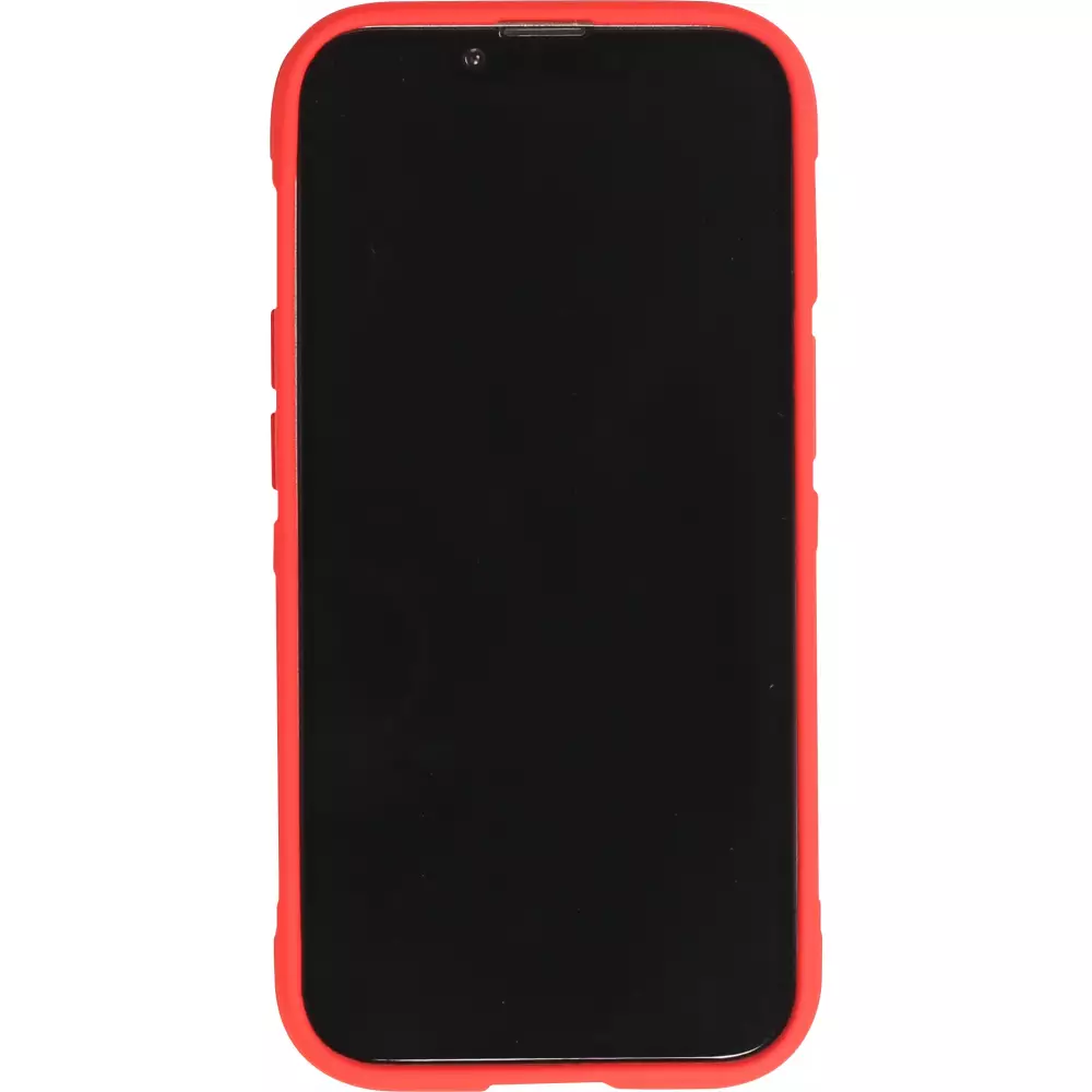 Coque iPhone 14 Pro Max - Silicone renforcé avec double couche de protection - Rouge