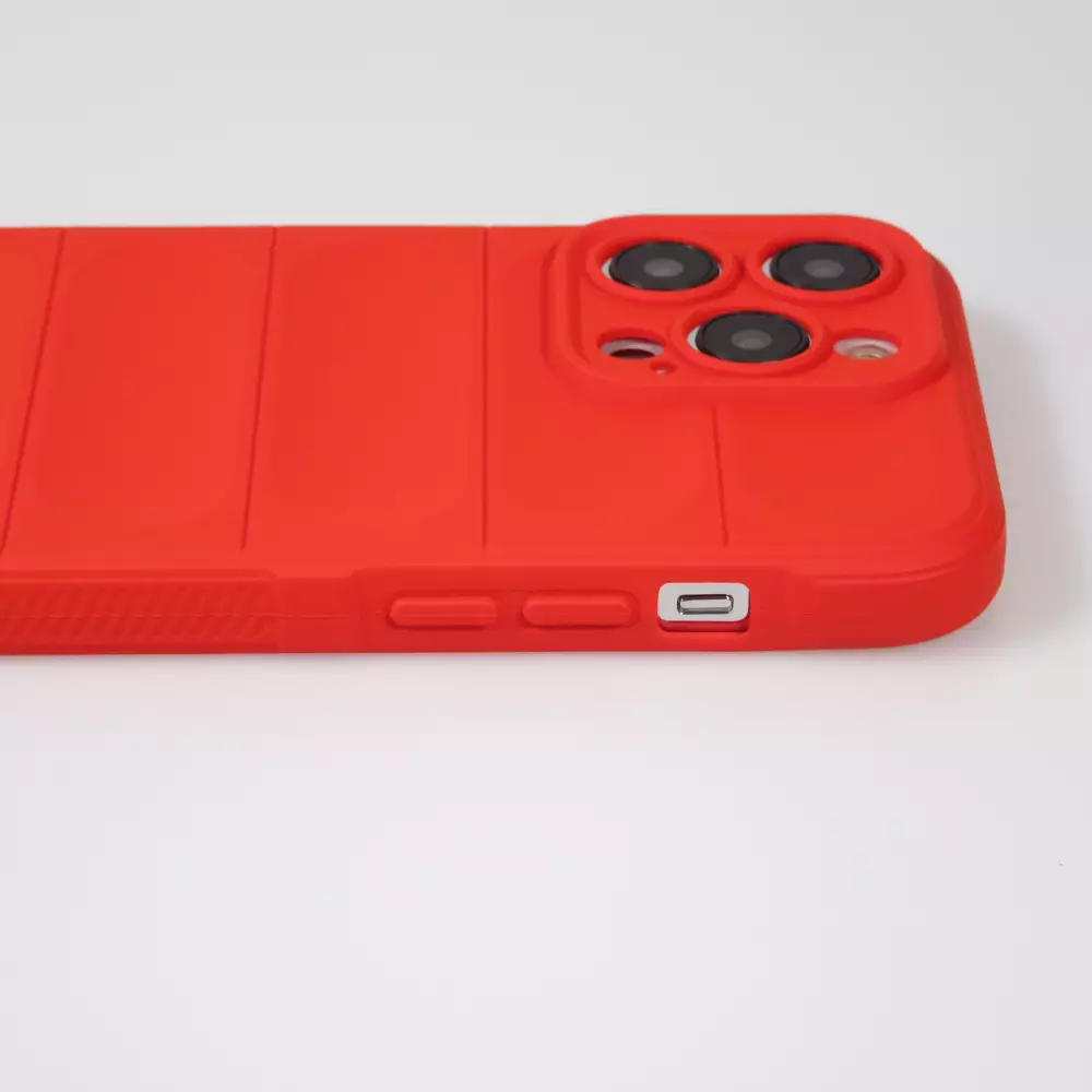 Coque iPhone 14 Pro Max - Silicone renforcé avec double couche de protection - Rouge