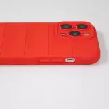 Coque iPhone 14 Pro Max - Silicone renforcé avec double couche de protection - Rouge