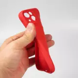 Coque iPhone 14 Pro Max - Silicone renforcé avec double couche de protection - Rouge