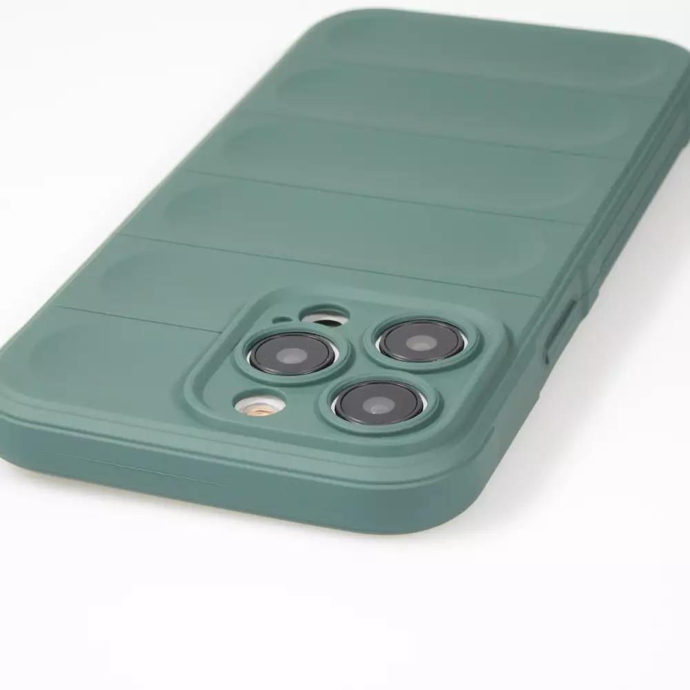 Coque iPhone 14 Pro Max - Silicone renforcé avec double couche de protection - Vert