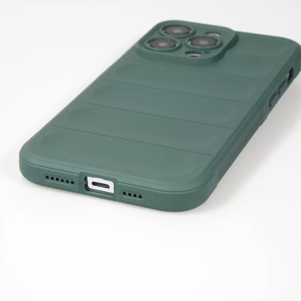 Coque iPhone 14 Pro Max - Silicone renforcé avec double couche de protection - Vert