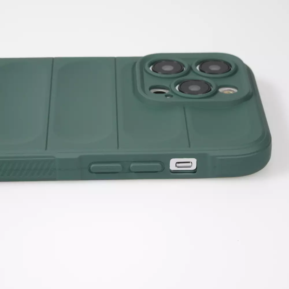 Coque iPhone 14 Pro Max - Silicone renforcé avec double couche de protection - Vert