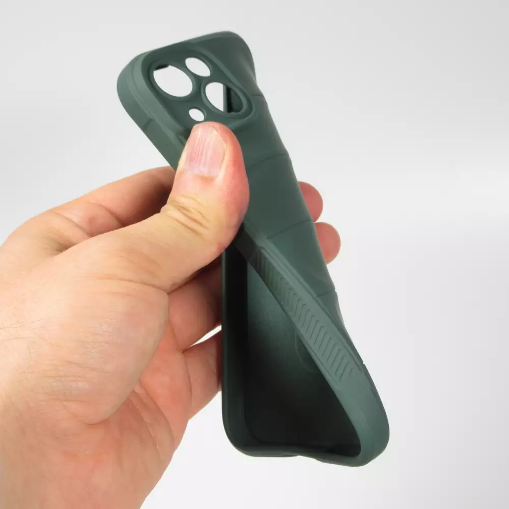 Coque iPhone 14 Pro Max - Silicone renforcé avec double couche de protection - Vert