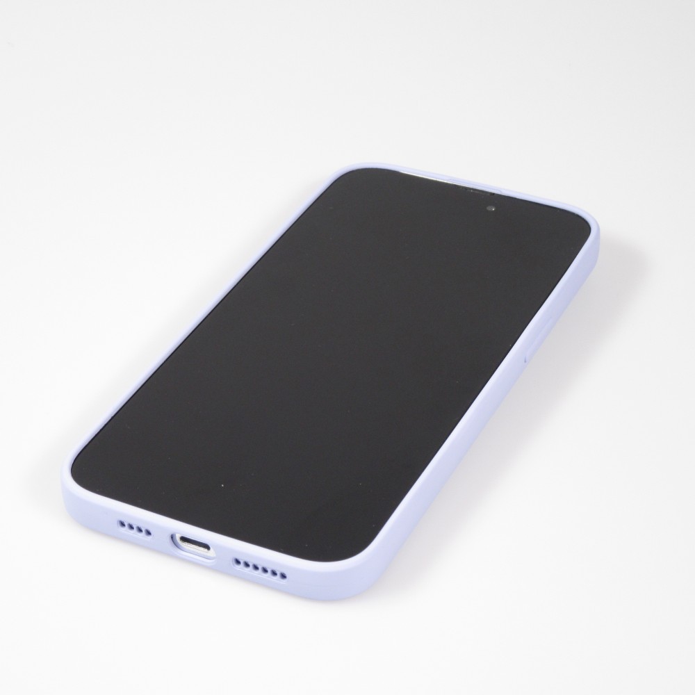 iPhone 14 Pro Max Case Hülle - Soft Touch mit Ring - Hellviolett