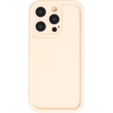 iPhone 14 Pro Case H&uuml;lle - Gel Silikon super flexibel mit 360 Grad D&auml;mpfer - Weiss