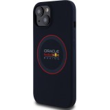 iPhone 14 Case Hülle - Red Bull Racing MagSafe Silikonhülle mit rotem Ring - Marineblau