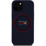iPhone 14 Case Hülle - Red Bull Racing MagSafe Silikonhülle mit rotem Ring - Marineblau