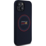 iPhone 14 Case Hülle - Red Bull Racing MagSafe Silikonhülle mit rotem Ring - Marineblau