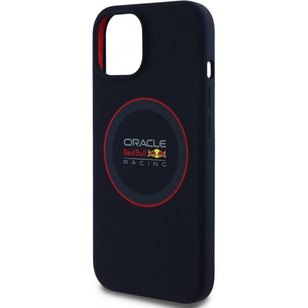 iPhone 14 Case Hülle - Red Bull Racing MagSafe Silikonhülle mit rotem Ring - Marineblau
