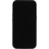iPhone 14 Case H&uuml;lle - Silikon matt MagSafe mit Haltering - Schwarz