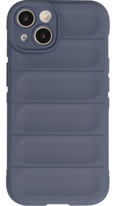 iPhone 14 Case Hülle - Robustes Silikon mit Doppelter Schutzschicht - Dunkelblau