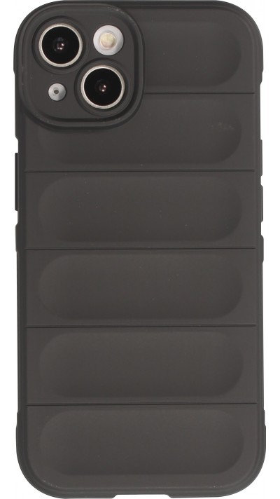iPhone 14 Case Hülle - Robustes Silikon mit Doppelter Schutzschicht - Schwarz