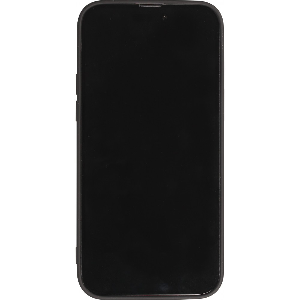 iPhone 14 Case Hülle - Soft Touch mit Ring - Schwarz