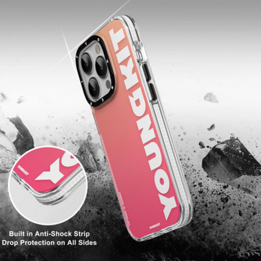 iPhone 14 Case H&uuml;lle - Youngkit Gradient Protective Case mit Magsafe - Hellblau