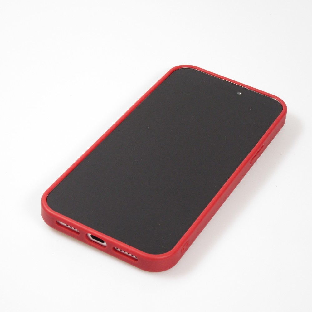 iPhone 15 Plus Case Hülle - Glitzer Diamant The Bling World - Rot