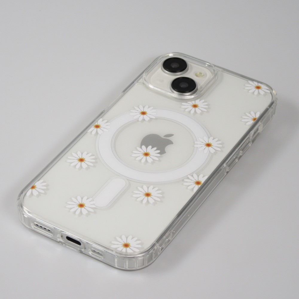 iPhone 14 Case Hülle - Gel Silikon MagSafe - Spring Vibes Flowers Nr. - 1