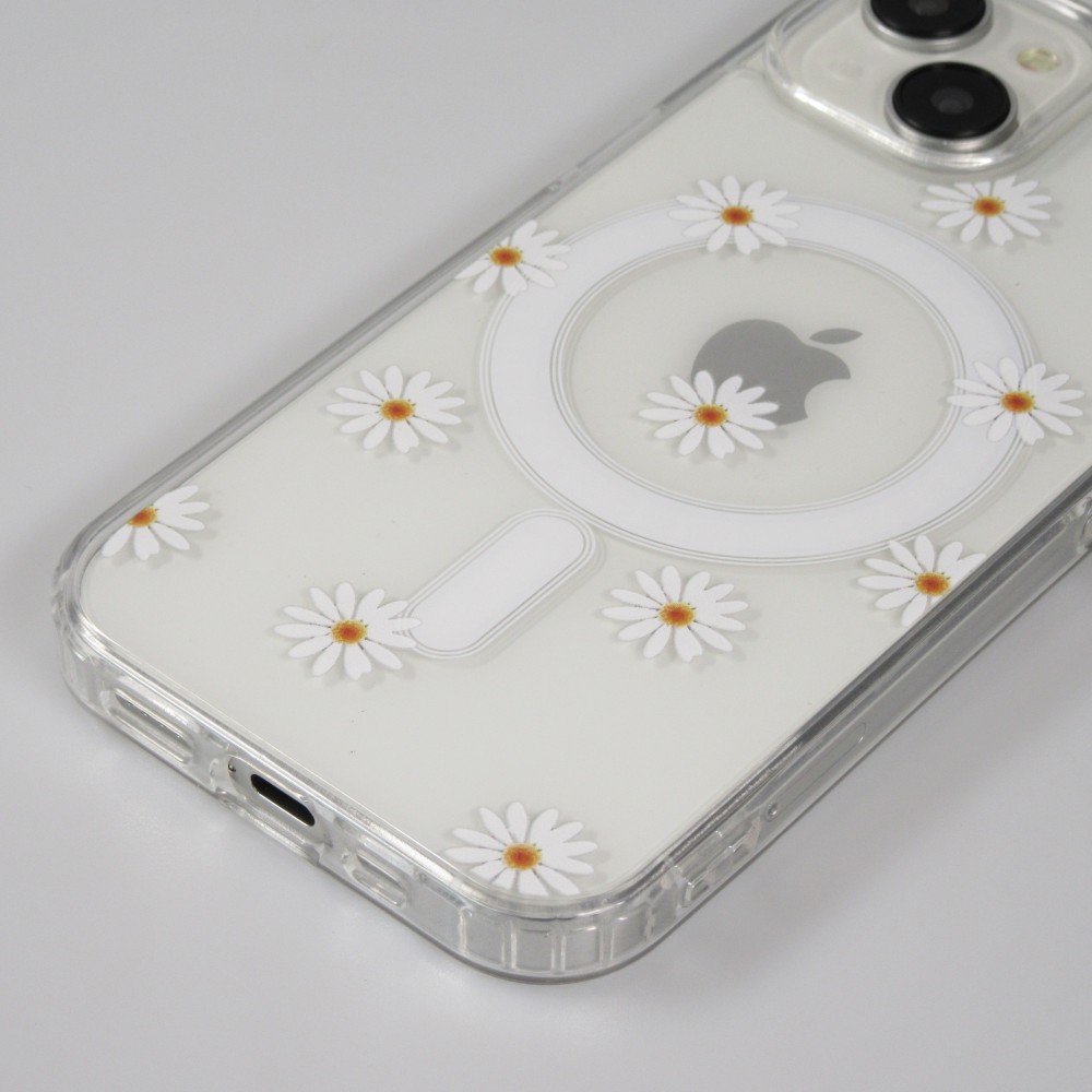 iPhone 14 Case Hülle - Gel Silikon MagSafe - Spring Vibes Flowers Nr. - 1