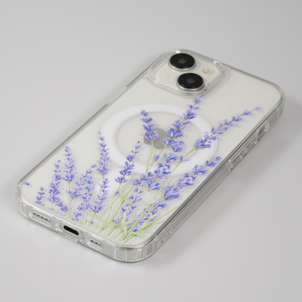 Coque iPhone 15 - Gel silicone MagSafe - Spring Vibes Flowers Nr. - 5