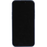 iPhone 15 Plus Case Hülle - Gummi weich mit Kameraschutzglas MagSafe - Dunkelblau