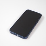 iPhone 15 Plus Case Hülle - Gummi weich mit Kameraschutzglas MagSafe - Dunkelblau