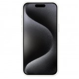 iPhone 15 Pro Case H&uuml;lle - E-Ink Display DIY mit NFC-Technologie f&uuml;r pers&ouml;nlicher Foto-Hintergrund - Weiss