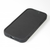iPhone 14 Pro Case Hülle - Weiches Silikon DHL Frankfurt mit verstärkten Kanten - Schwarz