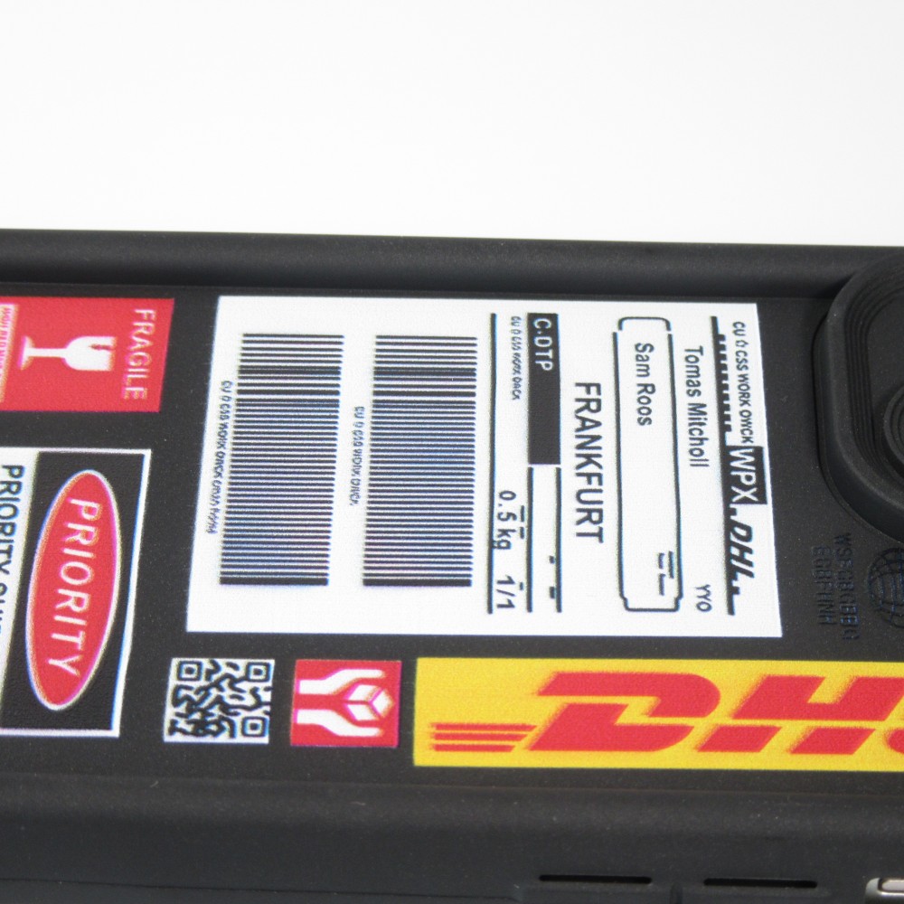 iPhone 14 Pro Case Hülle - Weiches Silikon DHL Frankfurt mit verstärkten Kanten - Schwarz
