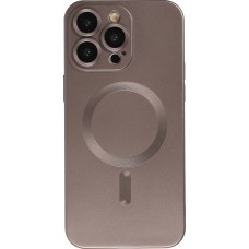 iPhone 16 Pro Case Hülle - Gummi weich mit Kameraschutzglas MagSafe - Dunkelgrau