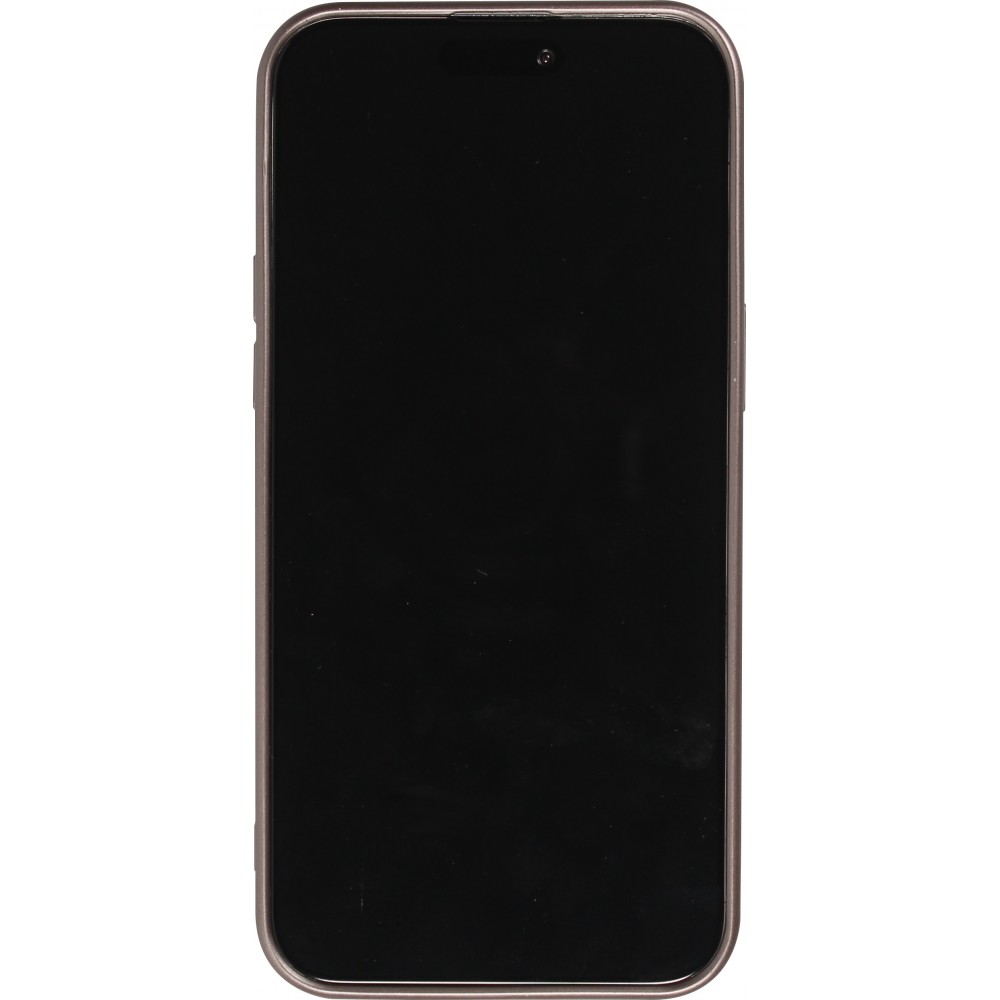 iPhone 16 Pro Case Hülle - Gummi weich mit Kameraschutzglas MagSafe - Dunkelgrau