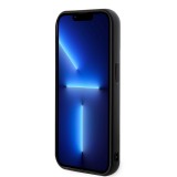 iPhone 15 Pro Max Case Hülle - Karl Lagerfeld mattes Silikon mit glitzerndem 3D-Logo - Schwarz