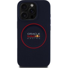 iPhone 15 Pro Max Case Hülle - Red Bull Racing MagSafe Silikonhülle mit rotem Ring - Blau