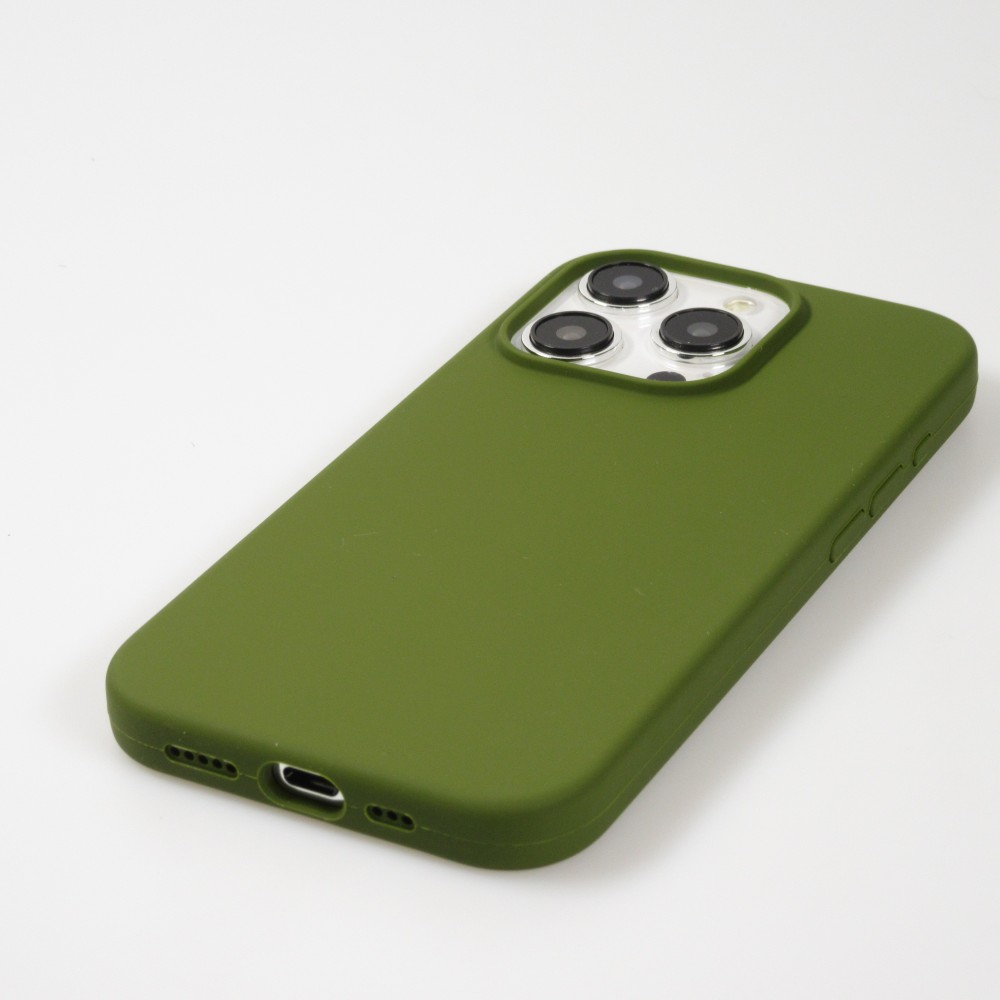 iPhone 15 Pro Max Case Hülle - Soft Touch - Militärgrün