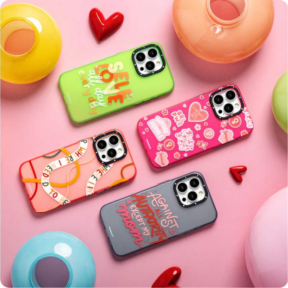 iPhone 15 Pro Max Case H&uuml;lle - Youngkit @Blushing. ginger Positive Quotes Case - Rot